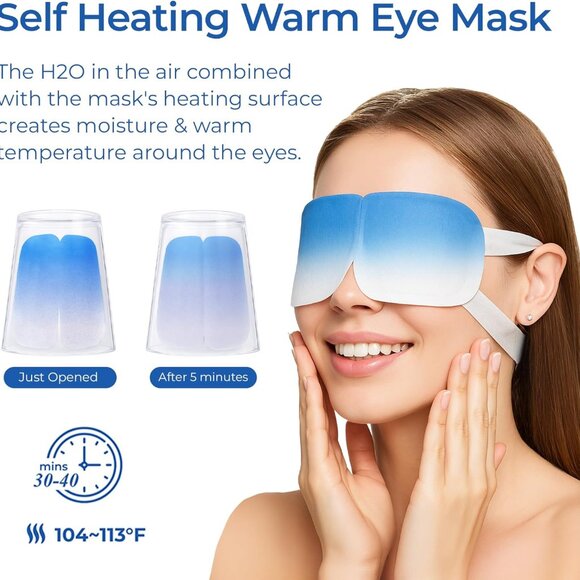 Steam Eye Mask for Dry Eyes | Self Heating Warm Compress for Eyes - Picture 2 of 5